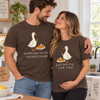 Thanksgiving Goose Pregnancy Announcement Couple Shirts