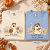 Custom Growing a Little Pumpkin Shirt, Matching Mom Dad Pregnancy Announcement Tees, The Man Behind Pumpkin Shirt, New Parents Gift