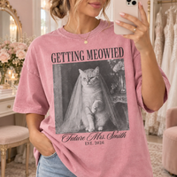 Personalized Getting Meowied Shirt – Custom Future Mrs Last Name & Year