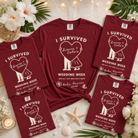 Custom Wedding Week Shirt – Destination Wedding Crew Tee with Couple Names