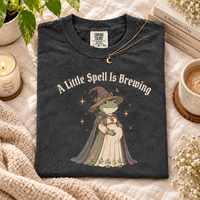 A Little Spell Is Brewing Frog Pregnancy Couple Shirts
