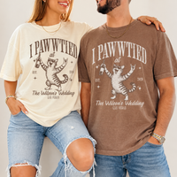 Personalized Cat Wedding Toss Shirts, Custom Matching Comfort Colors T-Shirts, Wedding Party & Bridal Party Gifts, Newlywed Shirts