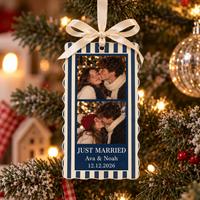 Personalized Photo Booth Acrylic Ornament – Christmas Couple Gift