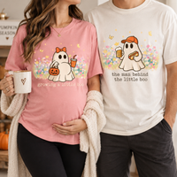 Custom Growing a Little Pumpkin Shirt, Matching Mom Dad Pregnancy Announcement Tees, The Man Behind Pumpkin Shirt, New Parents Gift
