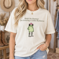 Funny Pregnancy Announcement Shirt, Western Frog Pregnancy Reveal Tee, First Time Mom Gift
