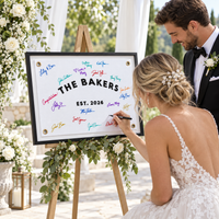 Custom Embroidered Last Name Wedding Flag – Established Banner Wall Art