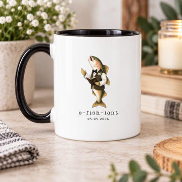 Funny Officiant Mug, O-Fish-Iant Coffee Mug, Fishing Wedding Officiant Gift, Fisherman Minister Mug, Marriage Officiant Gift for Him