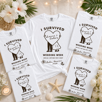 Custom Wedding Week Shirt – Destination Wedding Crew Tee with Couple Names