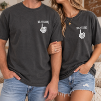 Personalized Til Death And Beyond Skeleton Couple Shirts, Custom Last Name Wedding Date Tees, Mr & Mrs Halloween Wedding Shirts, Newlywed Gift