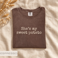She's My Sweet Potato & I Yam T-Shirt – Thanksgiving Couples Gift
