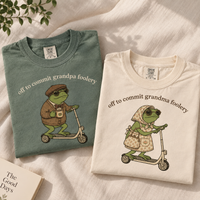 Funny Frog Grandma Grandpa Shirts, Pregnancy Announcement Gift, Promoted to Grandparents Matching Tees