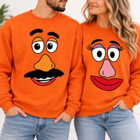 Funny Face Couple Sweatshirt & Hoodie – Matching Couple Gift