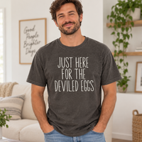 Funny Deviled Eggs Couple Shirts, Matching Thanksgiving Christmas Tees, Comfort Colors Holiday Party T-Shirts for Couples