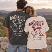 Personalized Till Death Skeleton Couple Shirts – Halloween Wedding Tees