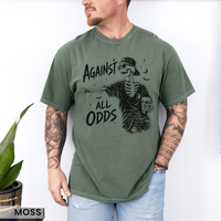 Still Married Against All Odds Shirts, Funny Matching Halloween Couple tshirt, Skeleton Husband Wife Tees, Anniversary Couple Gift Katherine