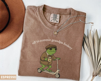 Funny Frog Grandma Grandpa Shirt, Pregnancy Announcement Gift, Promoted To Grandma Grandpa Tee, First Time Grandparents Gift