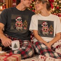Christmas Raccoon Couple Comfort Colors Shirts – Funny Holiday Gift