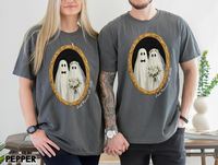 Ghost Couple Matching Shirt, Custom Bride Groom Ghosts Tshirt Just Married Honeymoon Shirt Newlyweds Tee Gothic Wedding Gift