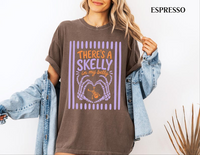 There's A Skelly In My Belly Shirt, Halloween Pregnancy Announcement Tee, Skeleton Baby Reveal, Maternity Shirt For Mom To Be
