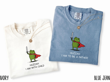 Funny Frog Pregnancy Announcement Shirt, Matching Pregnancy Reveal Tee, Frog Humor Shirt, Future Mom to Be and Dad to Be Gift