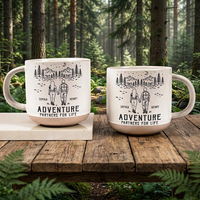 Adventure Partners For Life Couple Anniversary Gifts, Personalized Couple Mug, Custom Coffee Cup, Wedding Gift, Travel Lovers Gift