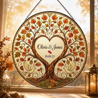 Personalized Four Seasons Tree of Life Suncatcher – Anniversary Gift