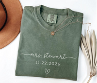 Personalized Future Mrs Shirt – Bride to Be Engagement Tee