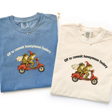 Medieval Just Married Shirts, Honeymoon Outfit, Funny Newlywed Frog Tee, Matching Couple Gift