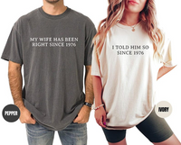 Funny 50th Anniversary Gifts, 50th Wedding Anniversary Tshirts For Parents, Personalized Anniversary Year, Funny Couple Gifts