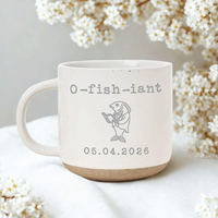 Funny Officiant Pottery Mug, Custom Fisherman O-Fish-Iant, Marriage Officiant Proposal Gift, Gift for Fisherman O-fish-iant