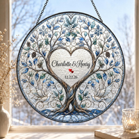 Personalized Four Seasons Tree of Life Suncatcher – Anniversary Gift