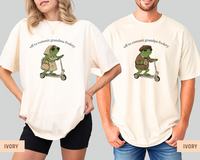 Funny Frog Grandma Grandpa Shirt, Pregnancy Announcement Gift, Promoted To Grandma Grandpa Tee, First Time Grandparents Gift