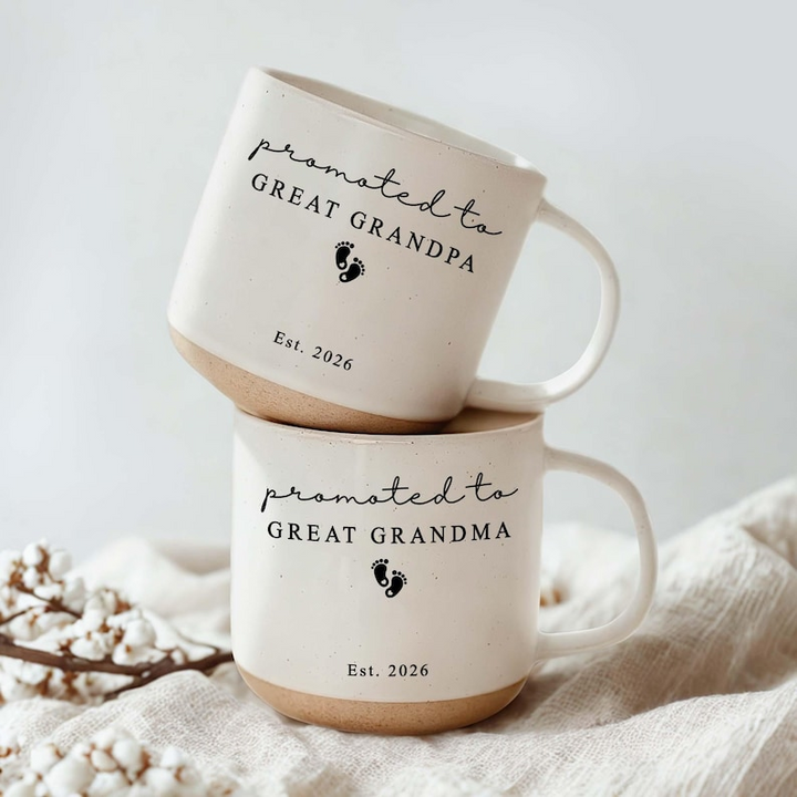 Promoted to Great Grandparents Mug, Pregnancy Announcement Gift,Gift for New Great Grandparents, Baby Announcement Mug Pregnancy Reveal Gift
