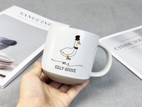 Mr. and Mrs. Silly Goose Pottery Mug , Funny Wedding Pottery Mug Gift for Newlyweds, Cute  Wedding Mug Gift for Couples
