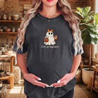 Halloween Pregnancy Shirt, Funny Pregnancy Announcement Tshirt, Couple Pregnancy Reveal Tee, Baby Reveal Gift For Expecting Mom and Dad