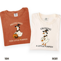 Halloween Matching Pregnancy Announcement Shirt , Growing A Little Pumpkin Silly Goose Mom Dad Baby Reveal Tee,  Halloween Couple Pregnancy Gift