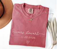 Personalized Future Mrs Shirt – Bride to Be Engagement Tee