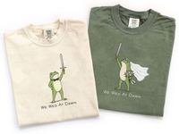 Matching Frog Couple Shirts for Wedding, We Wed At Dawn Bride Groom Tee, Funny Newlywed Honeymoon Couple Gift