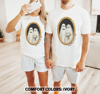 Ghost Couple Matching Shirt, Custom Bride Groom Ghosts Tshirt Just Married Honeymoon Shirt Newlyweds Tee Gothic Wedding Gift