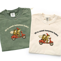 Medieval Just Married Shirts, Honeymoon Outfit, Funny Newlywed Frog Tee, Matching Couple Gift