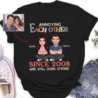 Personalized Couple Photo Annoying Each Other Anniversary Shirt For Husband and Wife, And Still Going Strong Tee, Wedding Anniversary Gift