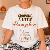 Fall Pregnancy Announcement Shirts for Couple: Growing A Little Pumpkin Shirt, Thanksgiving Maternity Tee, Expecting Dad Mom Gift
