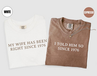 Funny 50th Anniversary Gifts, 50th Wedding Anniversary Tshirts For Parents, Personalized Anniversary Year, Funny Couple Gifts