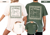 Just Married Cat Wedding Shirt, Mr And Mrs Tee, Gift For Bride Groom, Couple Matching T-Shirt, Just Meowied Honeymoon Gift