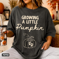 Fall Pregnancy Announcement Shirts for Couple: Growing A Little Pumpkin Shirt, Thanksgiving Maternity Tee, Expecting Dad Mom Gift