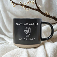Funny Officiant Pottery Mug, Custom Fisherman O-Fish-Iant, Marriage Officiant Proposal Gift, Gift for Fisherman O-fish-iant