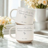 Promoted to Great Grandparents Mug, Pregnancy Announcement Gift,Gift for New Great Grandparents, Baby Announcement Mug Pregnancy Reveal Gift