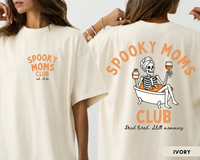 Spooky Moms & Dads Club Shirts, Funny Halloween Parent Tees, Skeleton Mom Dad Matching Shirts, Custom Year Family Halloween Gift