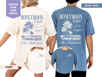 Honeymoon Club Shirt, Custom Mr And Mrs Shirts, Newlywed Wedding Shirt, Just Married Shirt, Wife And Husband Shirt