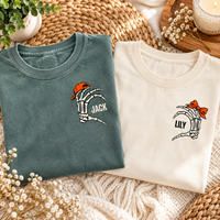 Matching Skeleton Better Together Couples Halloween Shirts - Custom Name Couple Tees